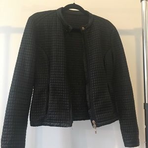 Trussardi jeans jacket black size S (petite)